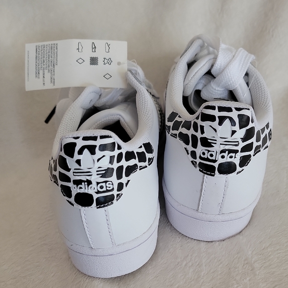 Adidas Superstar Original Casual Leopard Stripes Shoes For Women Size 7.5 - Picture 5 of 10